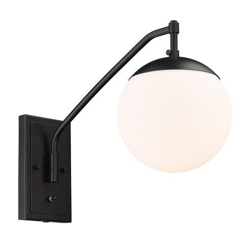 Glenn 1 Light 8 inch Matte Black Articulating Wall Sconce Wall Light